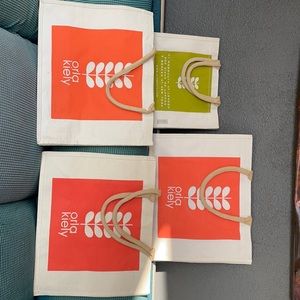 4 Orla Kiely London shopping bags